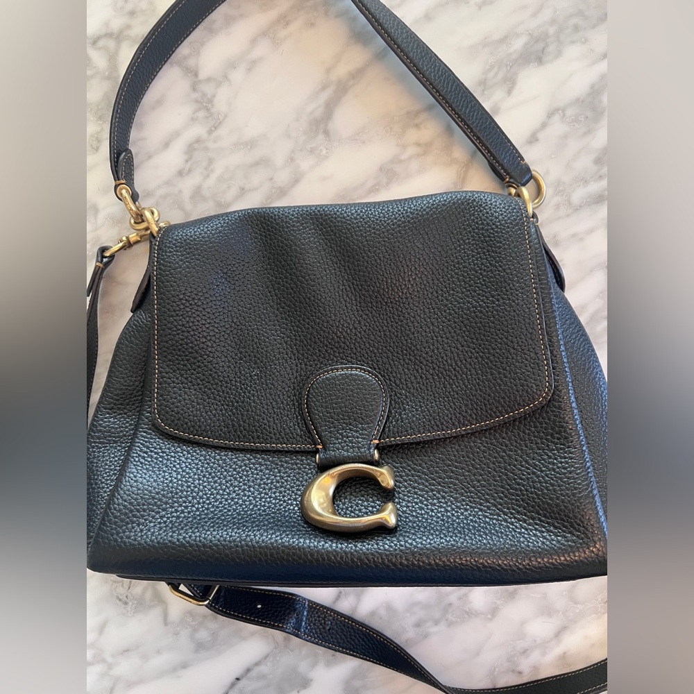 Coach May Shoulder Bag- Navy